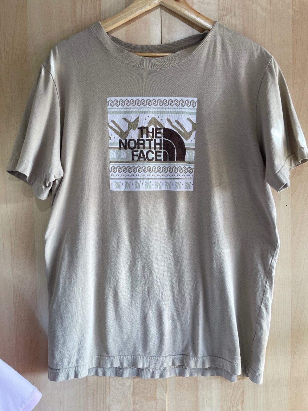 The North Face Beige Graphic Logo Tee